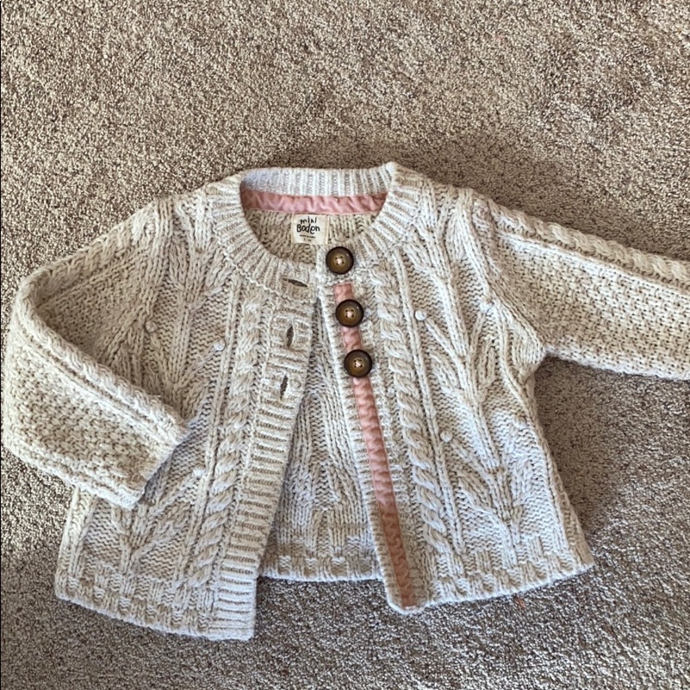 Mini Boden 2-3 year cream sweater